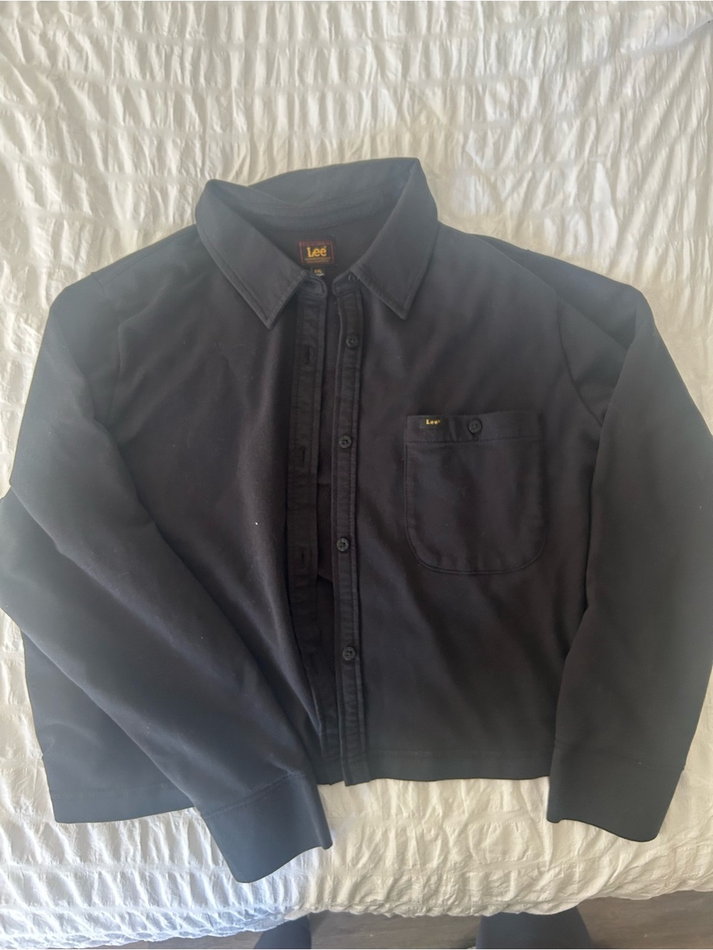 Lee Black Button-Up Shirt